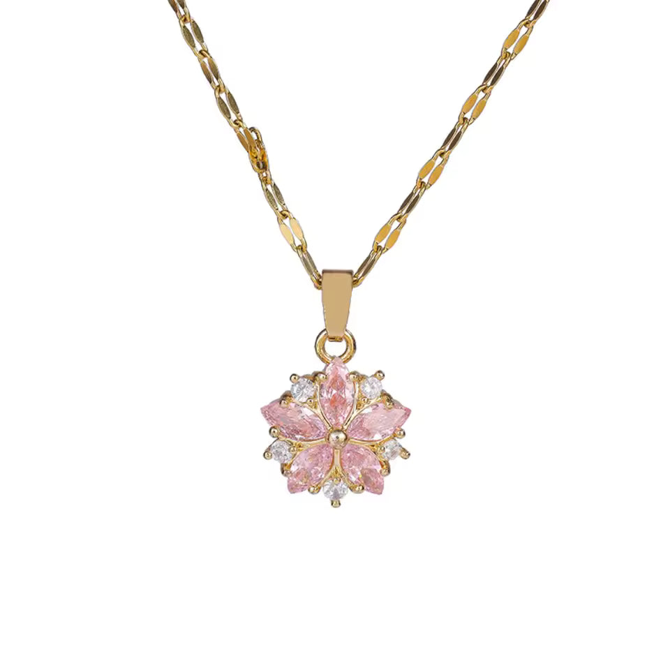 Collier Pendantif Rosa