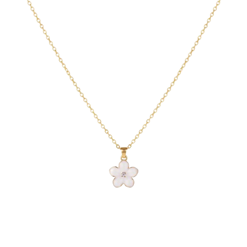 Collier Pendentif Blanc