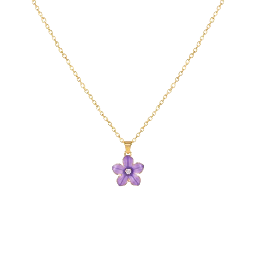 Collier Pendentif Violete