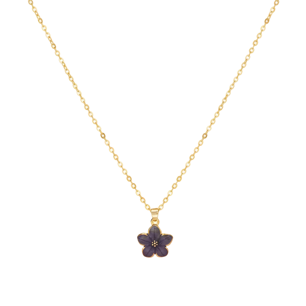 Collier Pendentif Noir